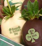St. Patrick's Day Chocolate dipped strawberry - really you don't have to be Irish to enjoy these