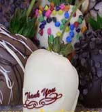 Thank You Chocolate Covered Strawberries hand dipped daily