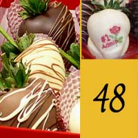 #1 Admin 4 Dozen Drizzle Chocolate Covered Strawberry set