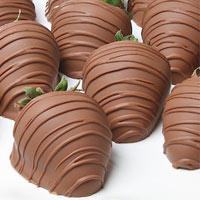delivered gourmet milk chocolate covered strawberries