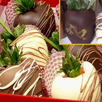 Newborn Chocolate Covered Strawberries delivered
