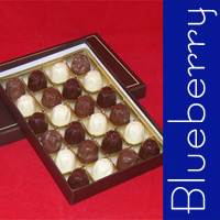 delivered custom gourmet chocolate covered blueberries