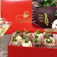 Father's Day Large Drizzle Chocolate Covered Strawberry Gift box