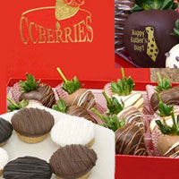 Father's Day Chocolate Covered Strawberries and cheesecakes delivered 