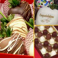 Graduation Raspberries & Hand Dipped Chocolate Covered Strawberries  Delivered