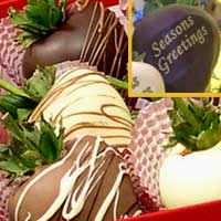 Seasons Greetings  Chocolate Covered Strawberries Delivered