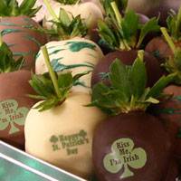 St. Pat's Large Drizzle Chocolate Strawberry Gift box