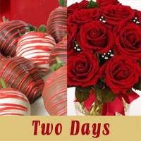 order for delivery chocolate covered strawberries , red roses and cookies