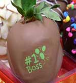 chocolate covered strawberries  decorated and delivered for bosses day