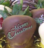 Merry Christmas Chocolate Covered Strawberries