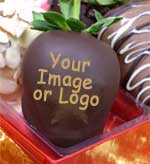 Custom printed artwork for your chocolate covered strawberries 