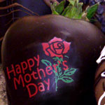 decorated and delivered Mothers Day chocolate covered strawberries