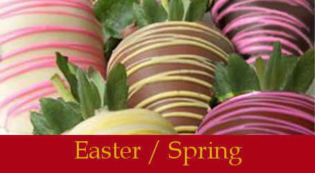Spring and Easter chocolate covered strawberries