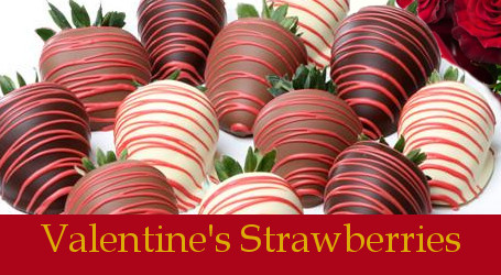 Fresh Valentine's Day Chocolate covered strawberries