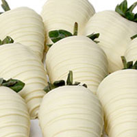 delivered freah gourmet white chocolate covered strawberries