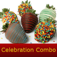 Celebration chocolate covered strawberry combo
