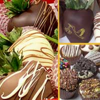 New Mothers gift of  Cupcakes & Chocolate Covered Strawberries Delivered Nationwide