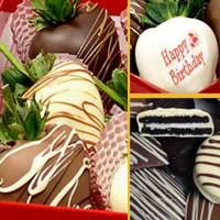 Birthday hand Oreos & Hand Dipped Chocolate Strawberry Gift set