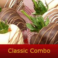 classic chocolate covered strawberry combo