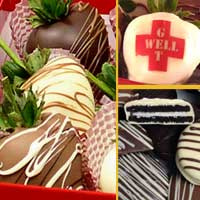 Get Well hand dipped oreos & Hand Dipped Chocolate Strawberry Gift set