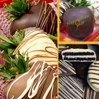Celebrate New Years with hand dipped oreos & Hand Dipped Chocolate Strawberry Gift set