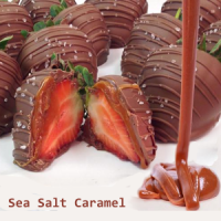 Sea Salt Caramel Chocolate Covered Strawberries