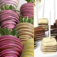 Mother's Day Mini Cheesecakes & Hand Dipped Chocolate Strawberry Gift box