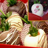 #1 Teacher Large Gourmet Chocolate Covered Strawberries