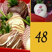 #1 Teacher 4 Dozen Chocolate Covered Strawberries
