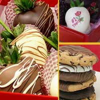 Teacher year end hand dipped cookies & Hand Dipped Chocolate Strawberry Gift set