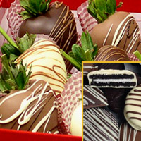 Hand dipped Oreos & Hand Dipped Chocolate Strawberry Gift set