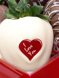 Romantic I Love You Chocolate Covered Strawberries