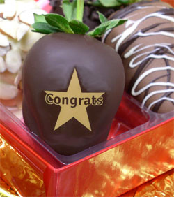 Congratulations Chocolate Dipped Strawberry